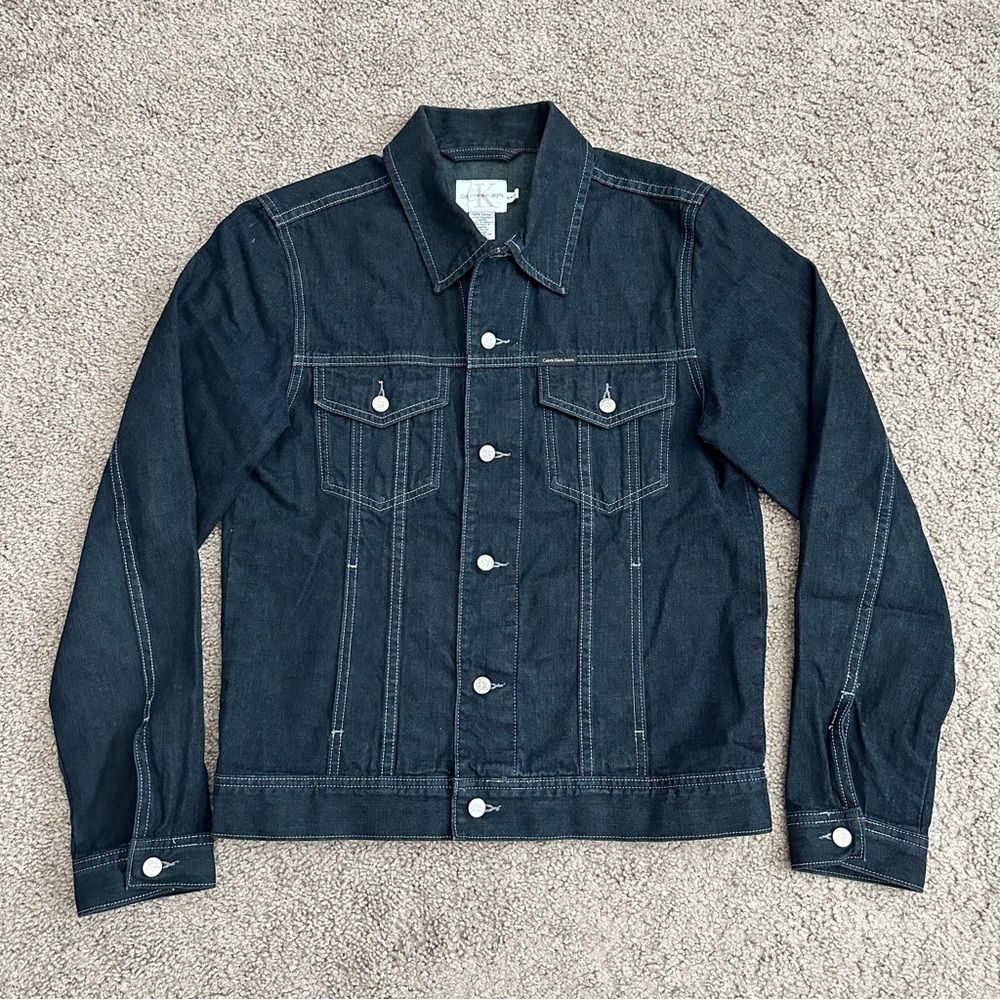 Calvin Klein Jeans Jacket Womens Size S Indigo Denim